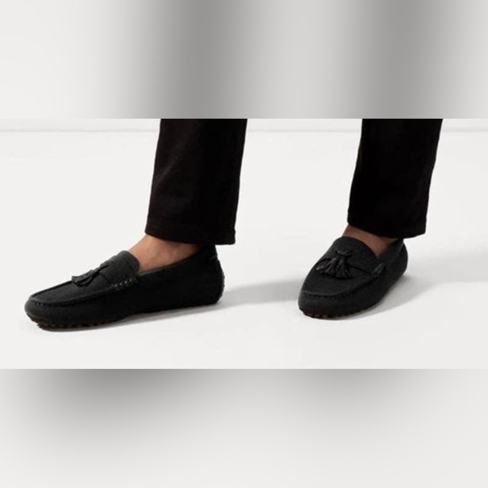 Rothy's Men Black Tassel Driving Driver Loafer Shoes Size 8.5